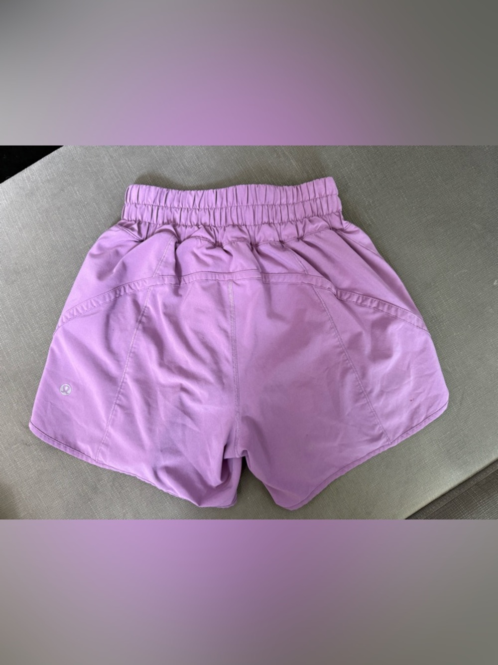 Lululemon Track That Mid-Rise Lined Short 5" in Wisteria Purple size 2